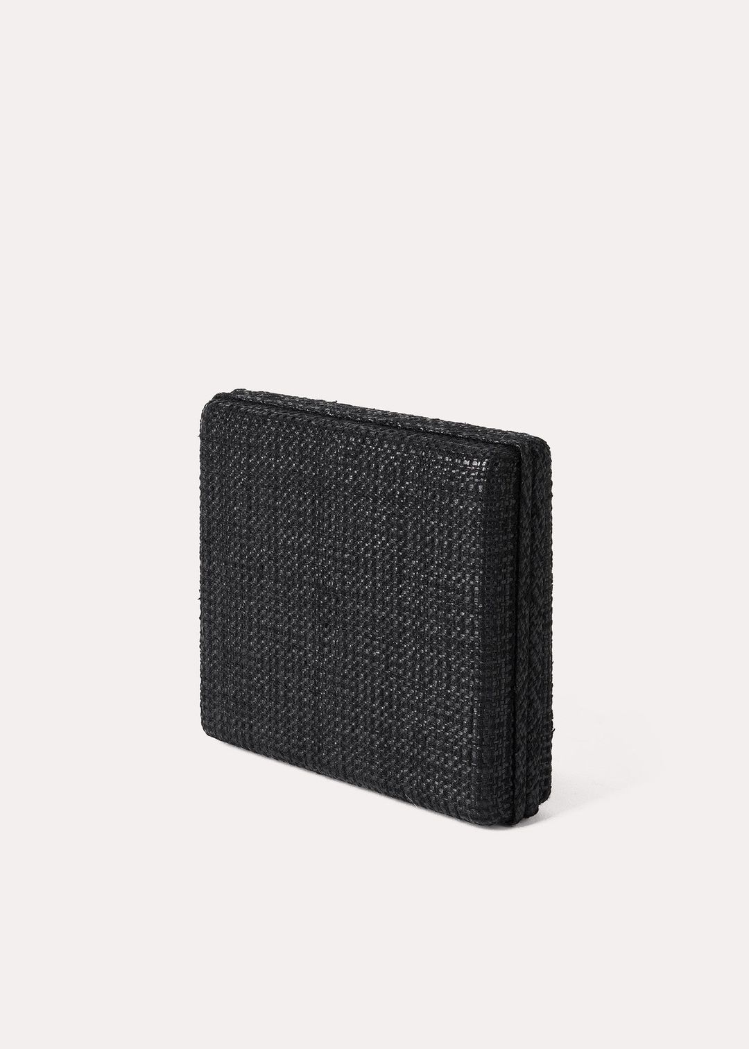 Raffia clutch black #4