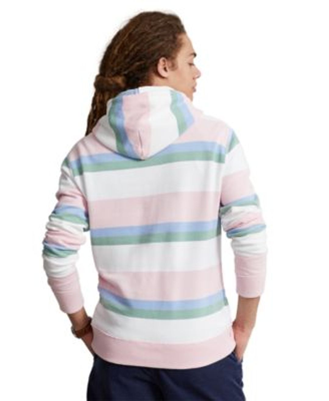 Striped Fleece Hoodie