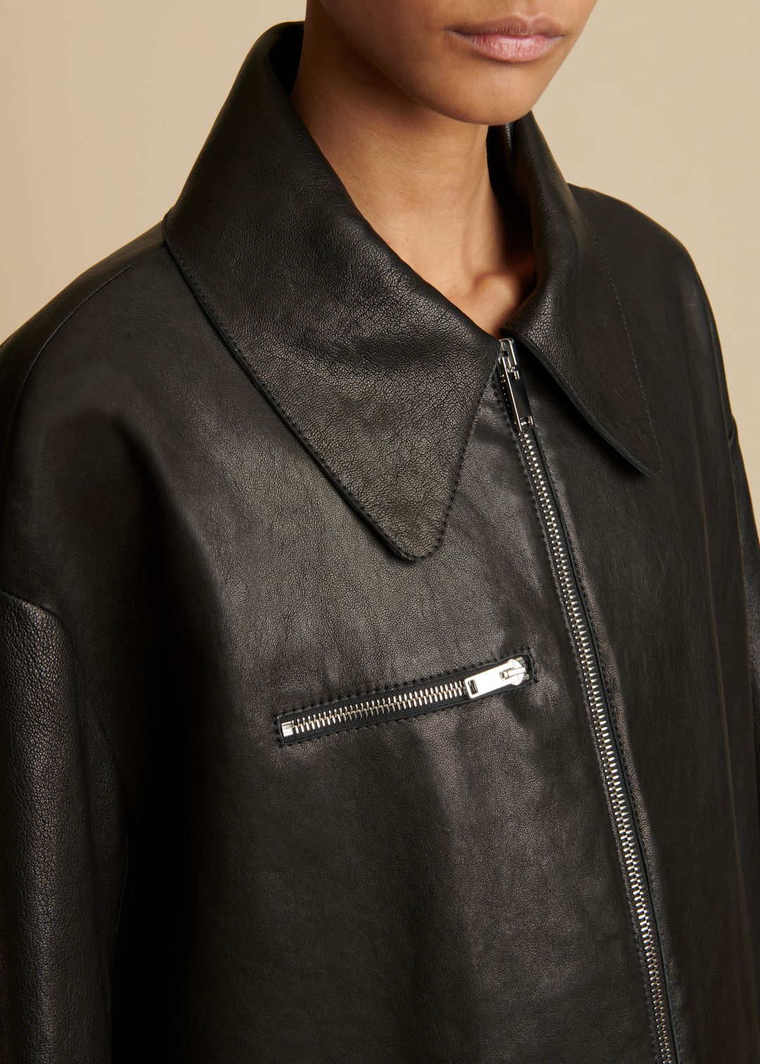 The Gellar Jacket in Black Leather #4