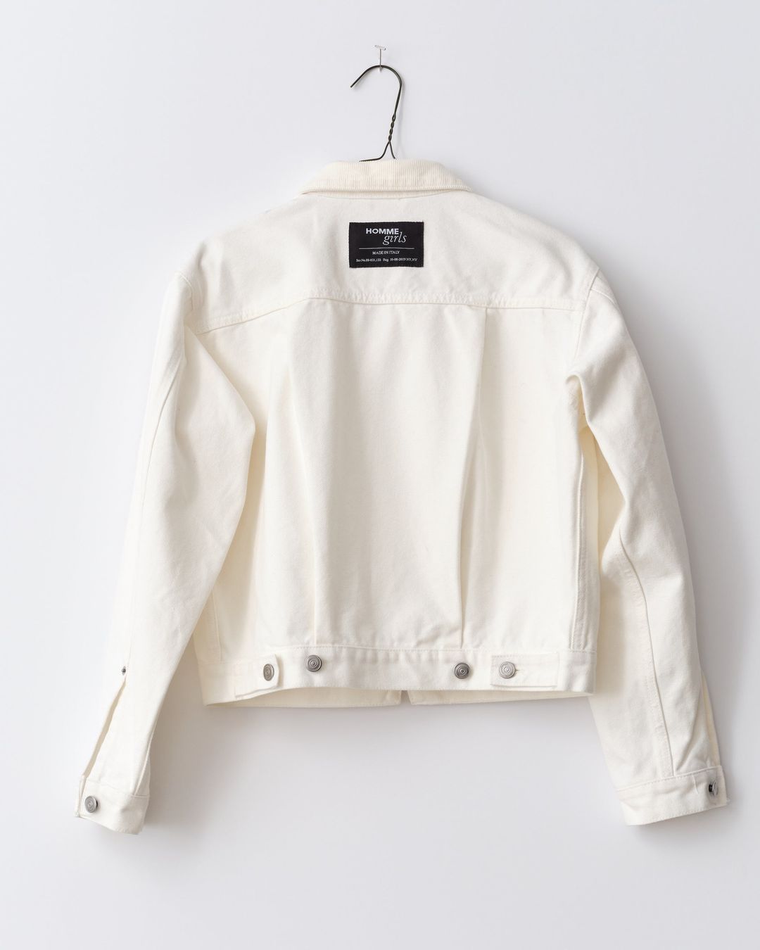 Washed Canvas Work-Wear Jacket in White #6
