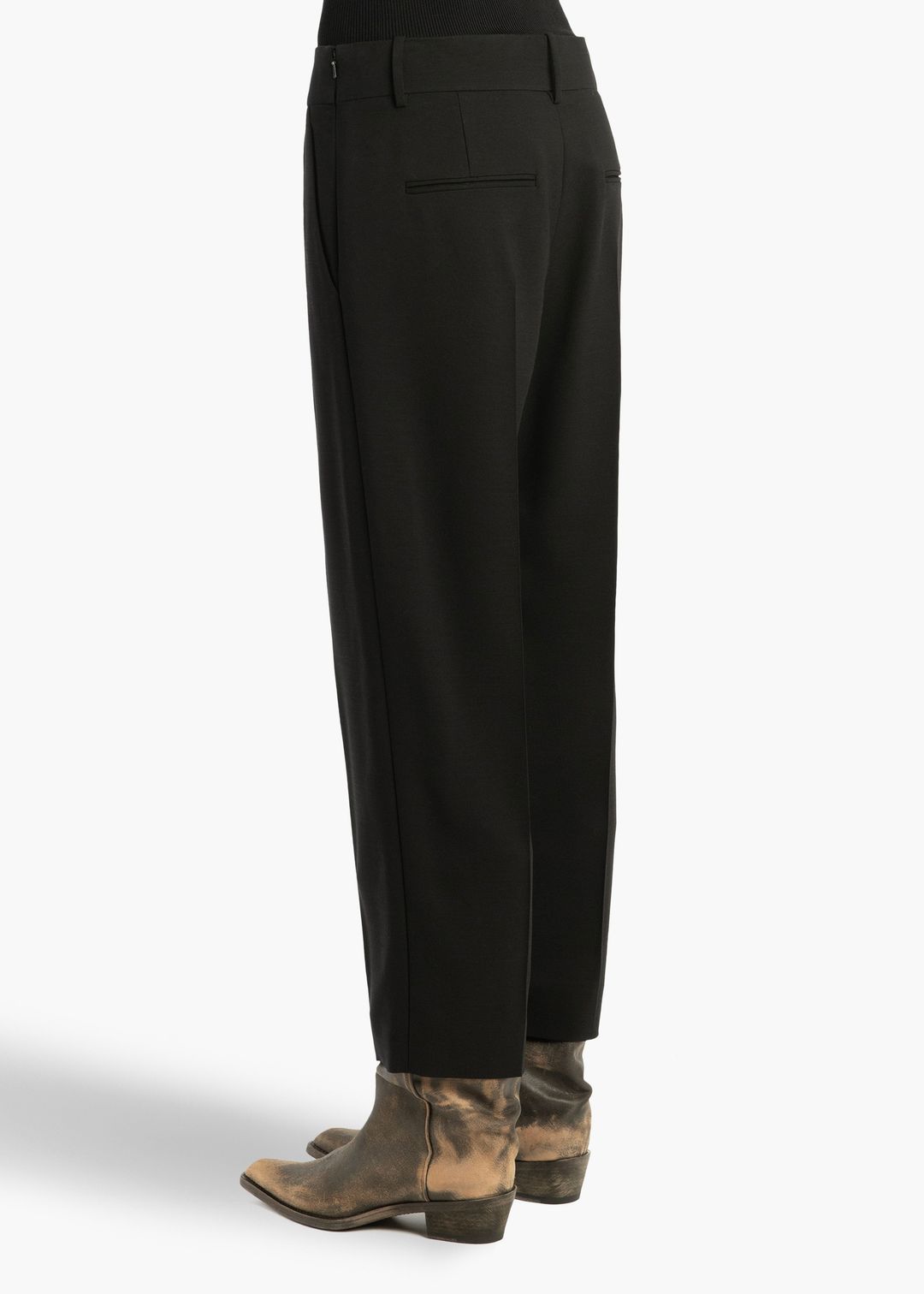 Cam Pant in Black Stretch Suiting #4