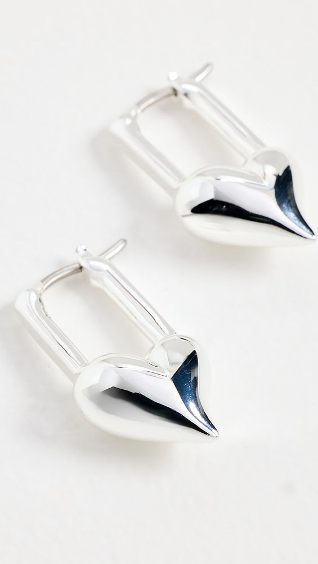 Padlock Heart Huggies #3