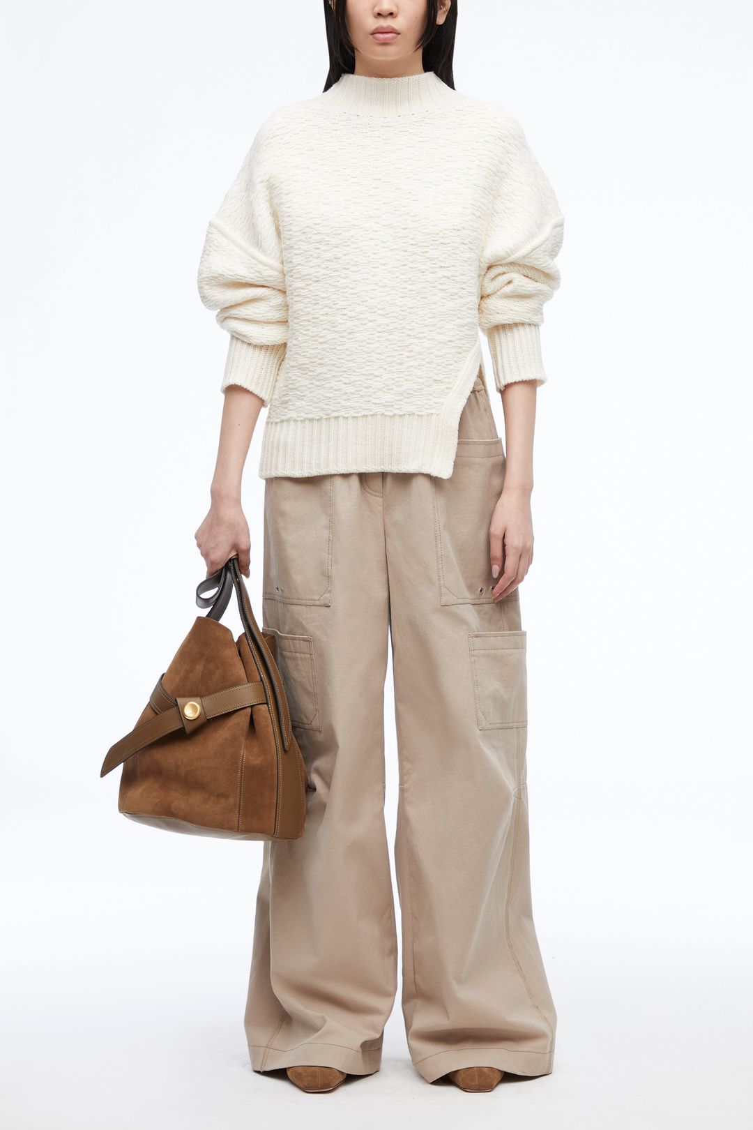 Wool Jacquard Turtleneck Sweater