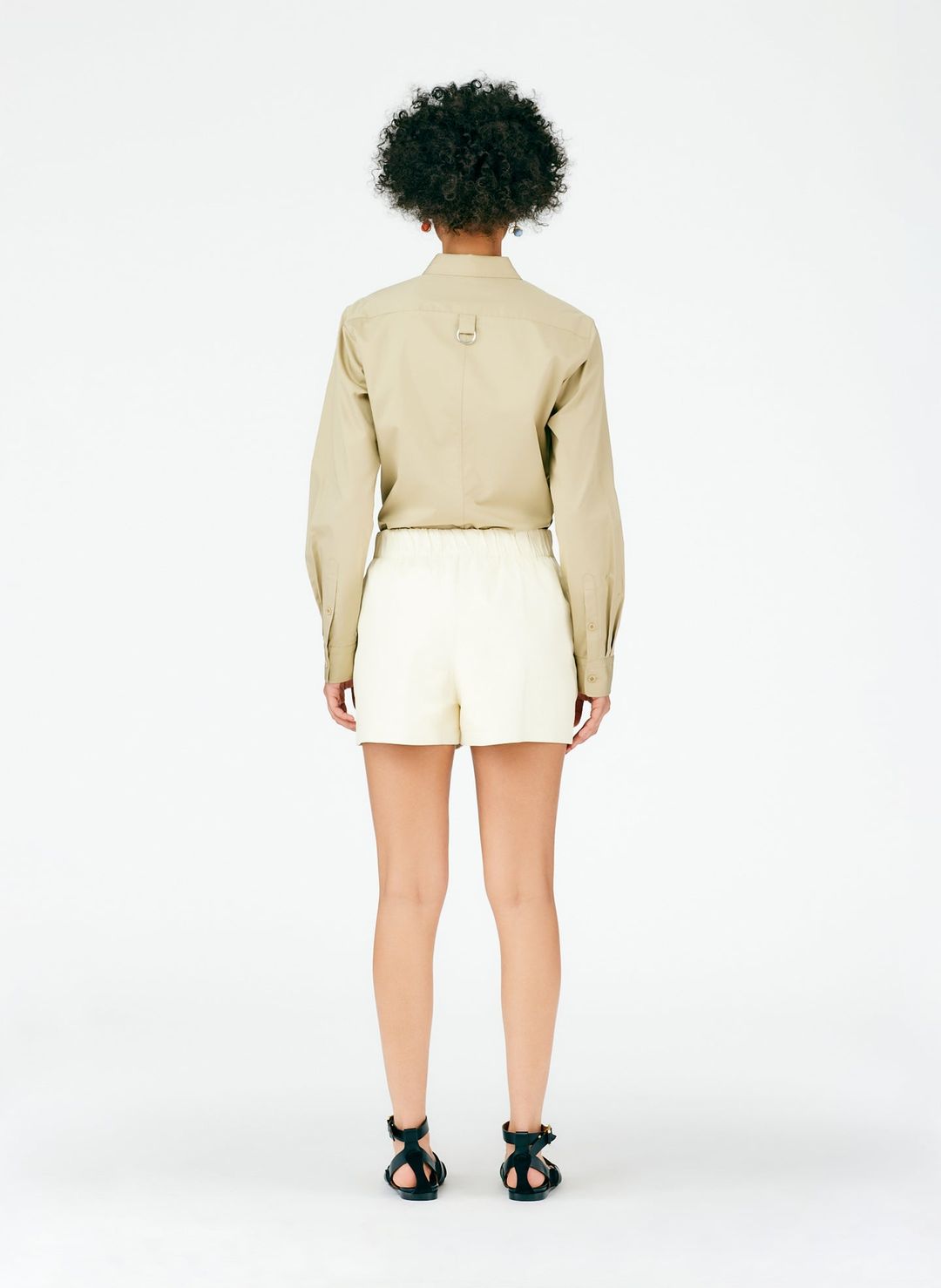Leather Pull On Shorts #9