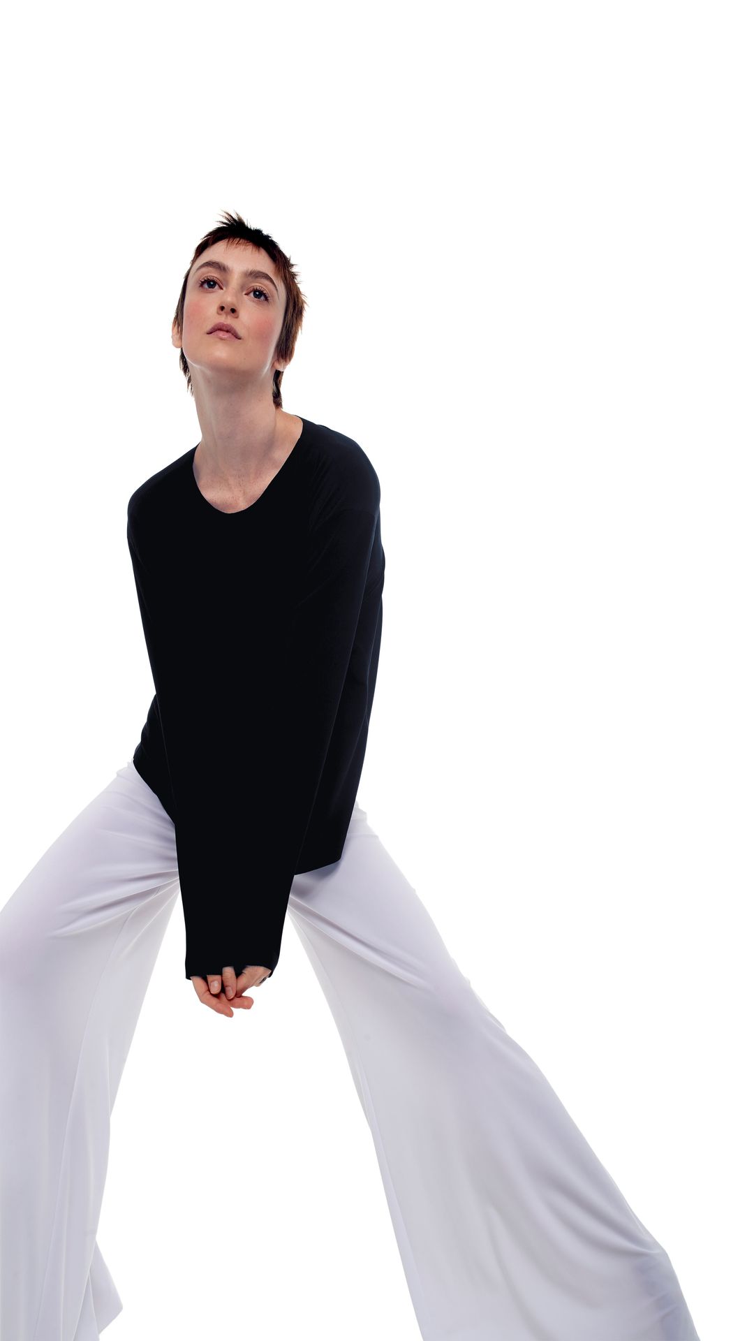 CROPPED BOYFRIEND CREW TOP #6