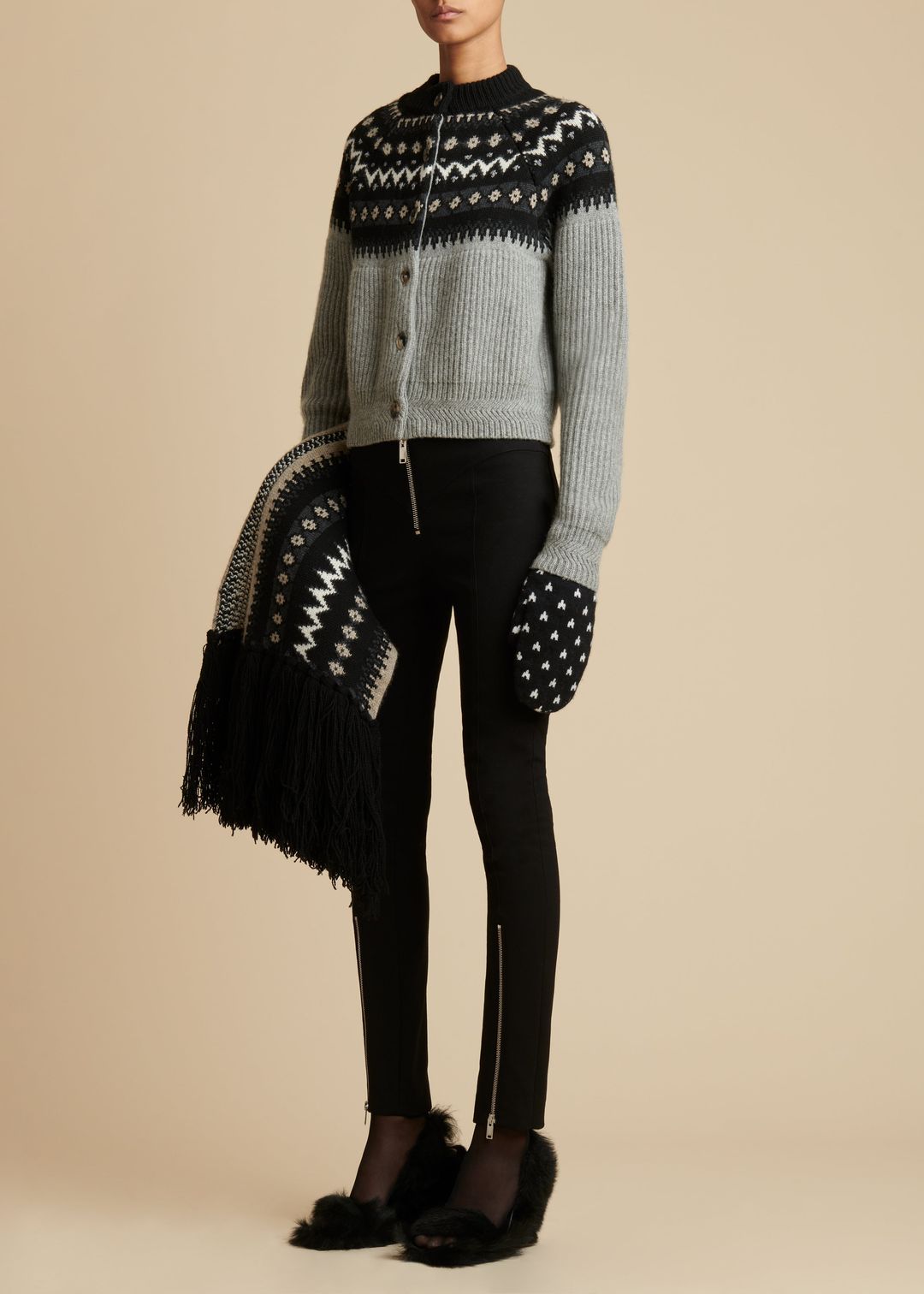 The Michaela Cardigan in Neutral Multi