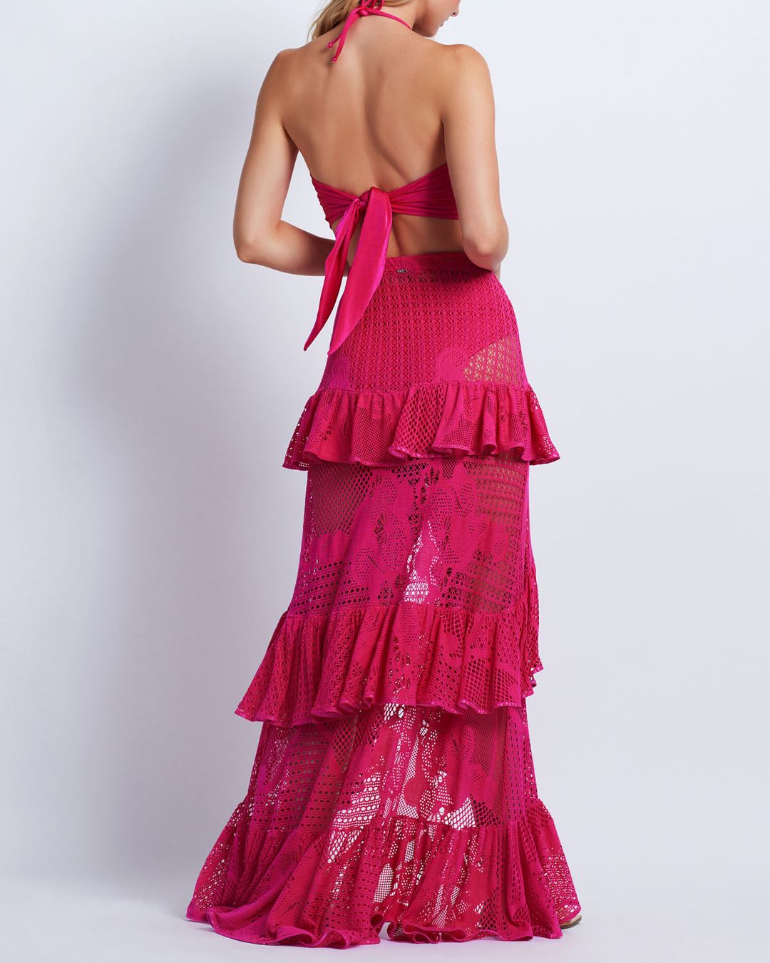 Ruffled Lace Beach Skirt #4