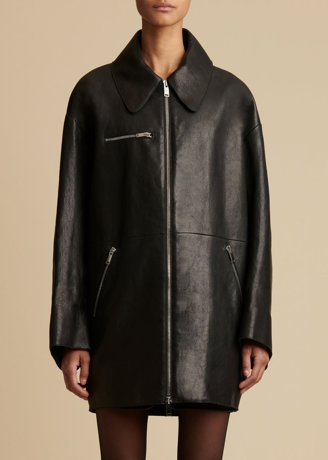 The Gellar Jacket in Black Leather