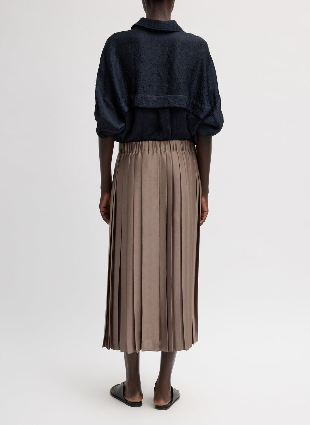 Feather Weight Pleated Pull On Skirt #3