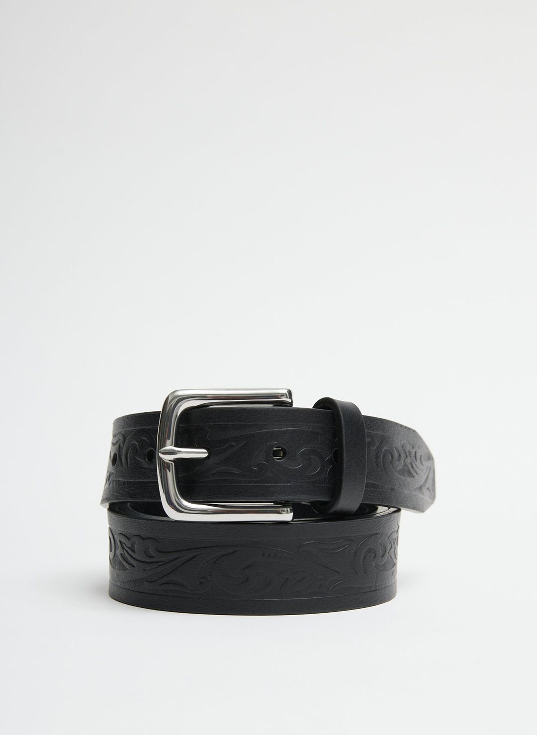 Classic Men's Tooled Leather Belt