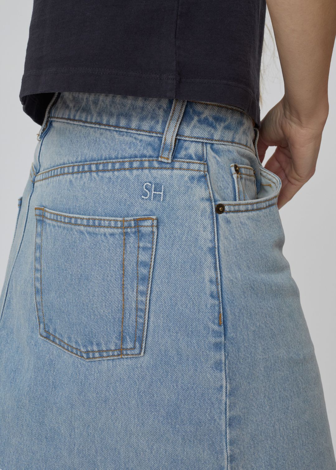Lima Skirt in Vintage Blue #4