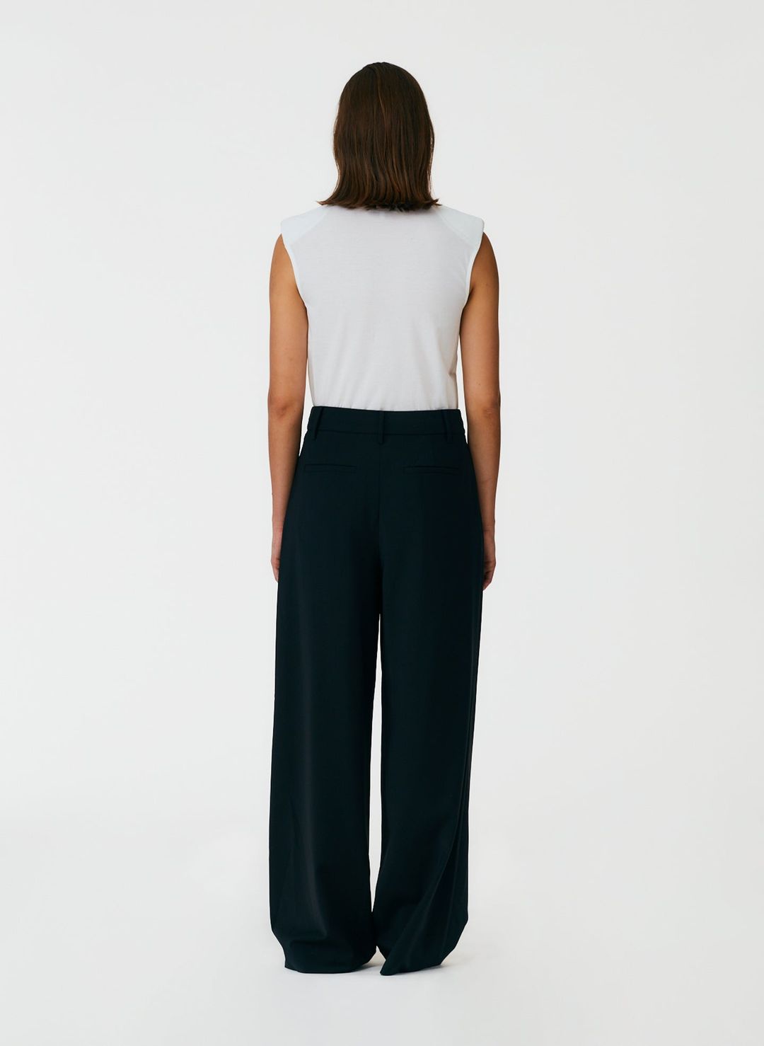 Tropical Wool Stella Pant with Removable Ankle Bands #4