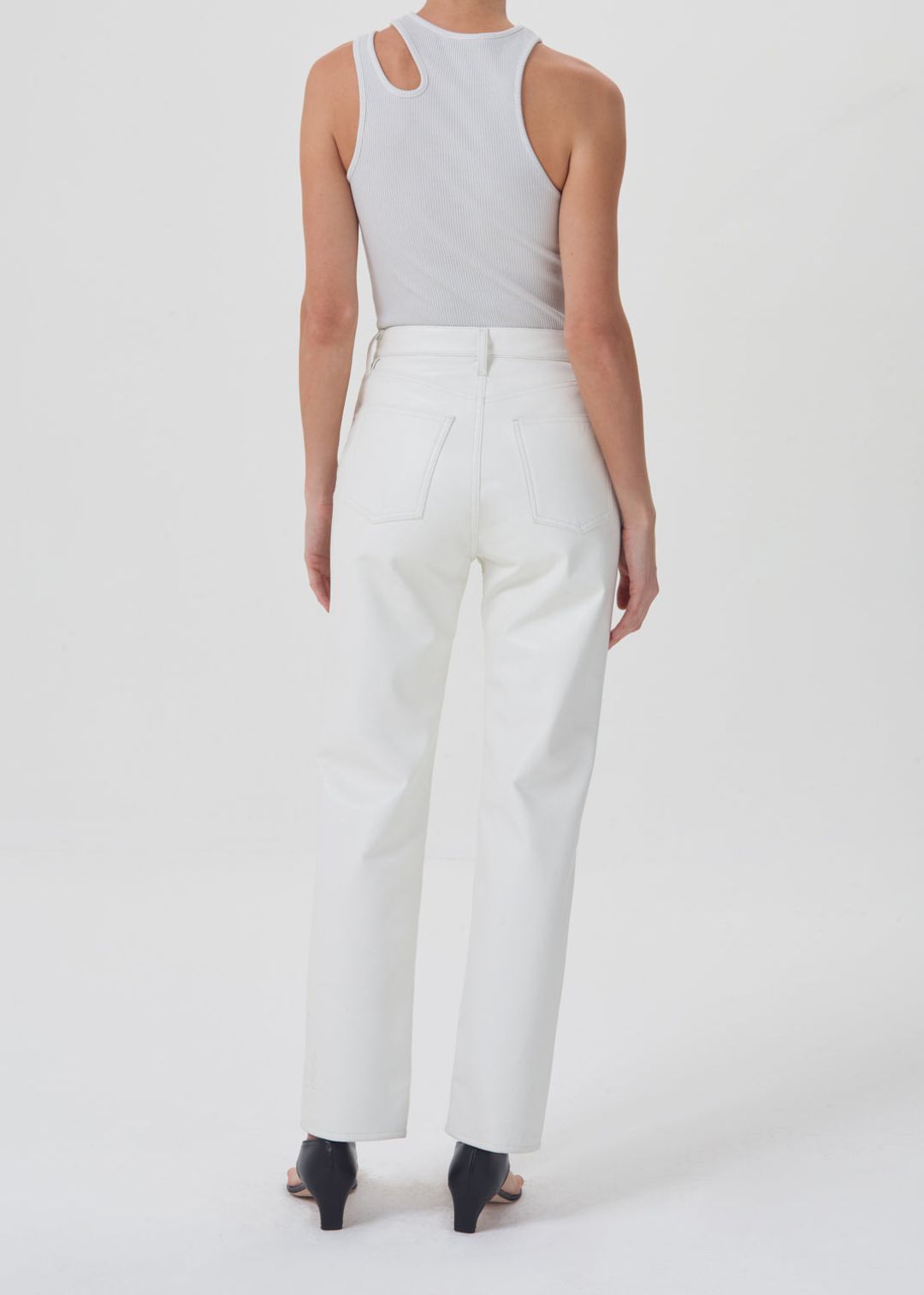 Recycled Leather 90's Pinch Waist in Lace #2