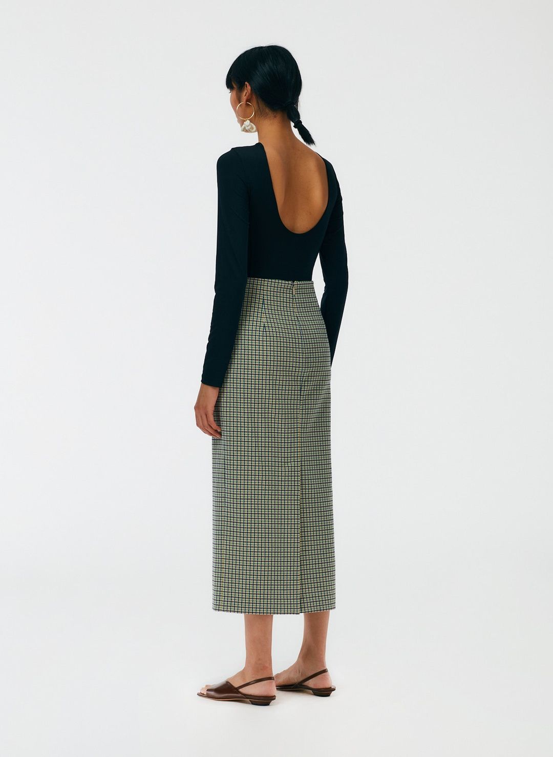 Menswear Tailored Pencil Skirt - Regular #3
