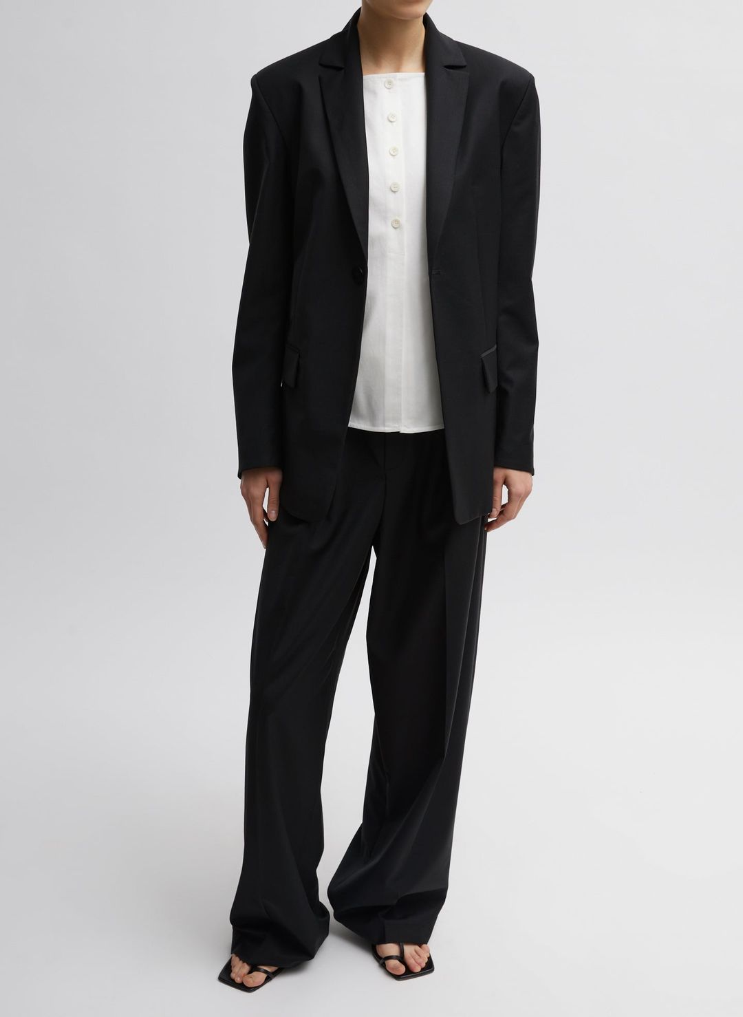 Recycled Tropical Wool Sculpted Blazer #9