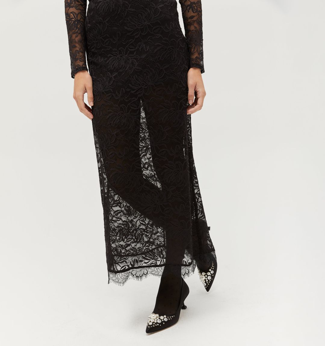 The Olympia Skirt - Black Lace #8