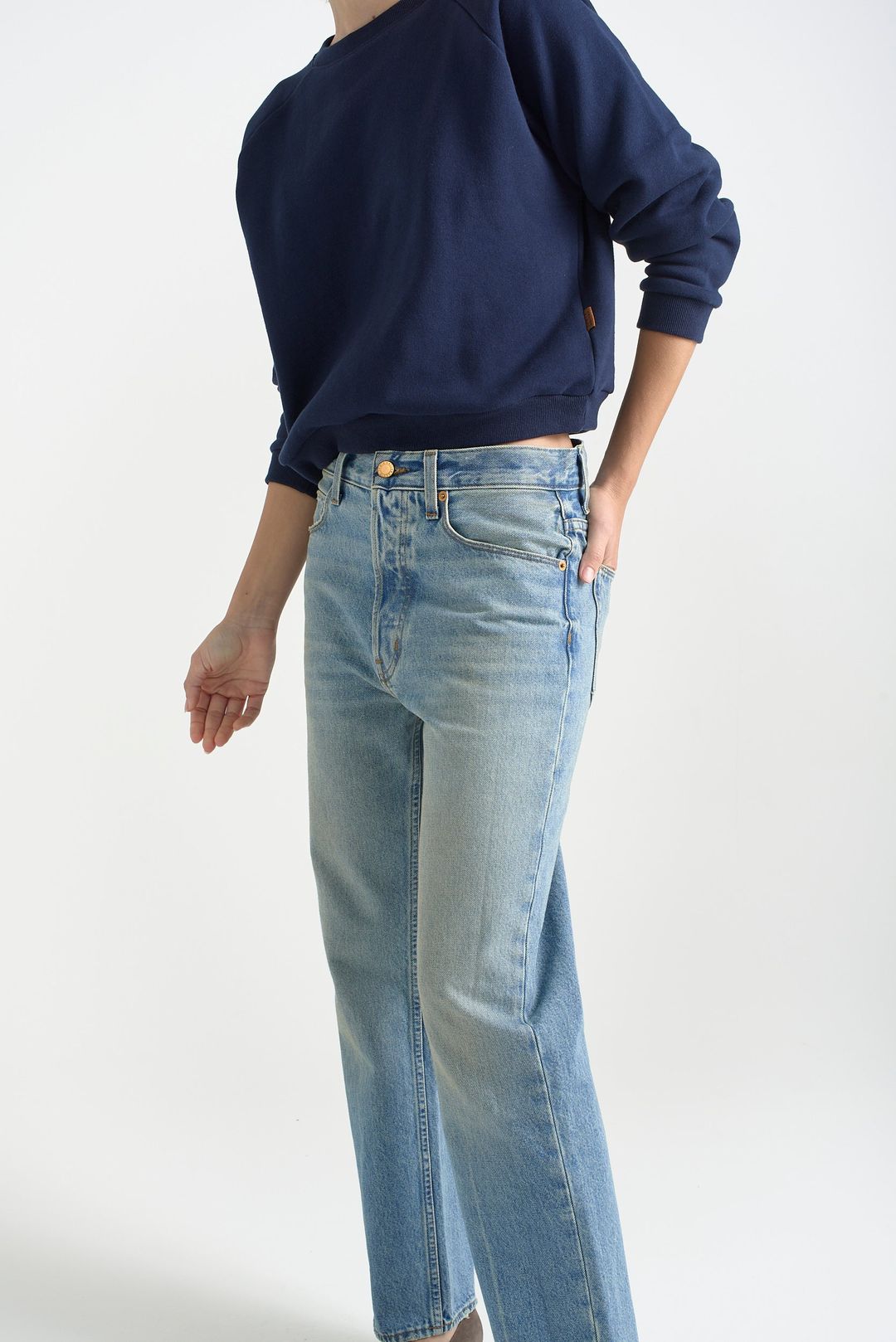 The Slouch in Worn Indigo #10
