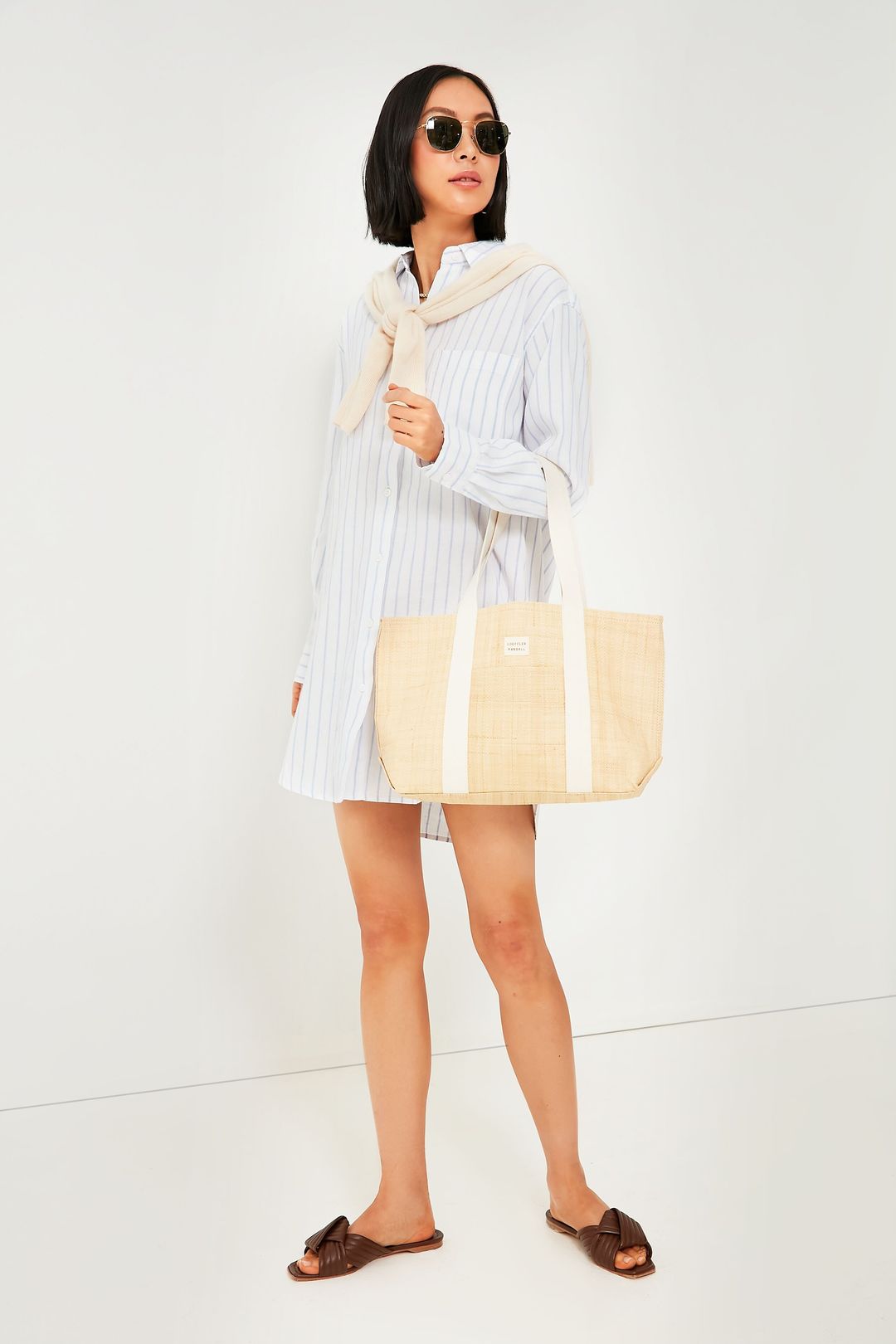 Natural Raffia Bennett Tote #6