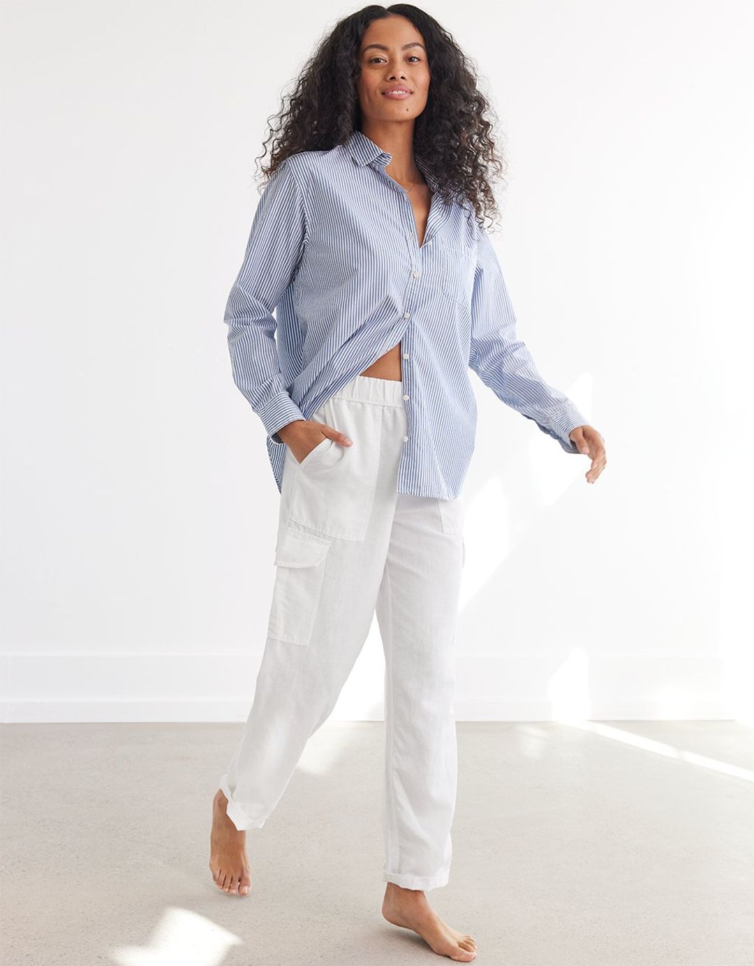 unsubscribed linen cargo pant #6