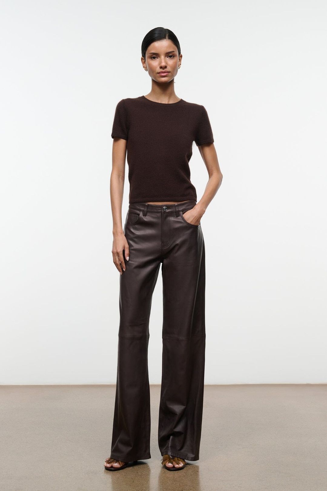 EASY CASHMERE TEE | DARK CHOCOLATE #5