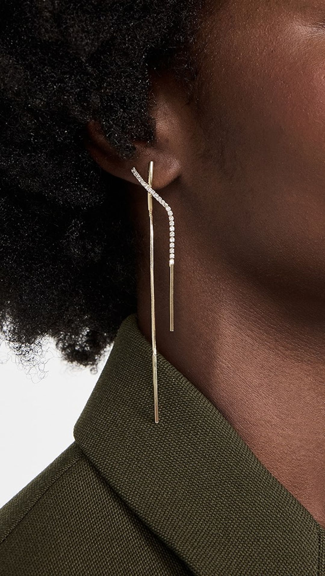 Kriss Kross Drop Earring