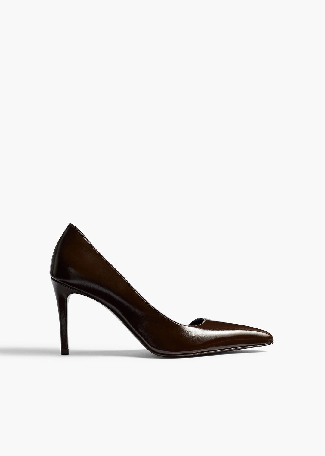 Jett D'Orsay Pump in Cacao Glazed Leather