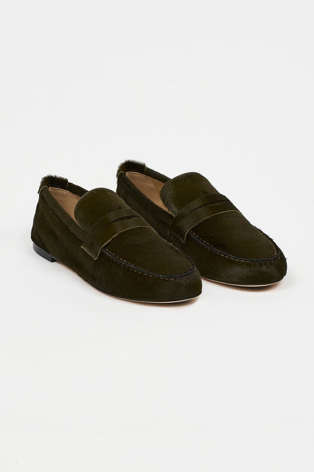 The Penny Loafer in Ponyhair Moss #3