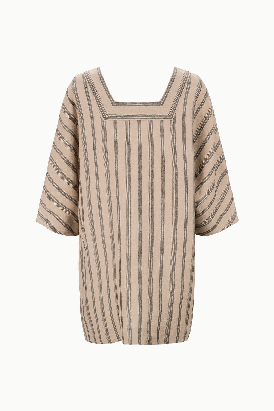 MANUELA LINEN DRESS | SAHARA STRIPE #6