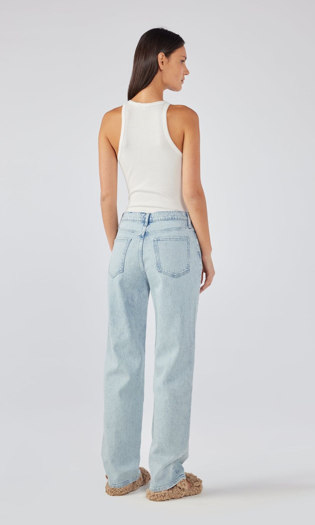 Ms. Keaton High Rise Baggy Jean - Summer Light Indigo #3