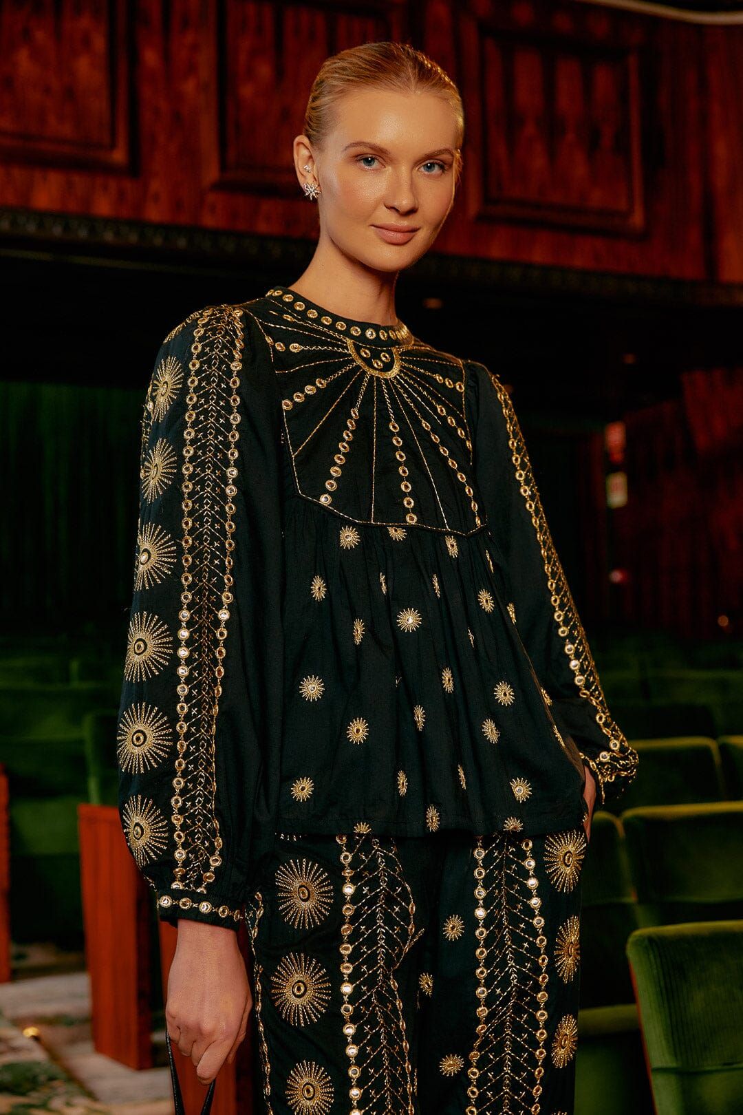 Sun Embroidered Blouse