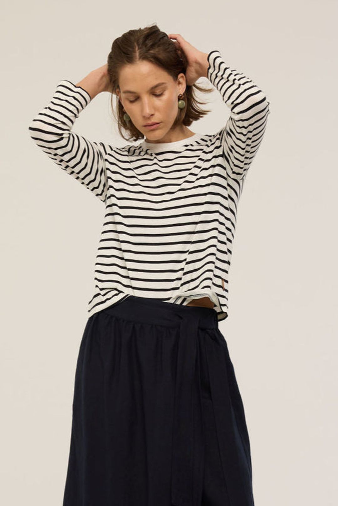 The Apron Skirt in Navy #3