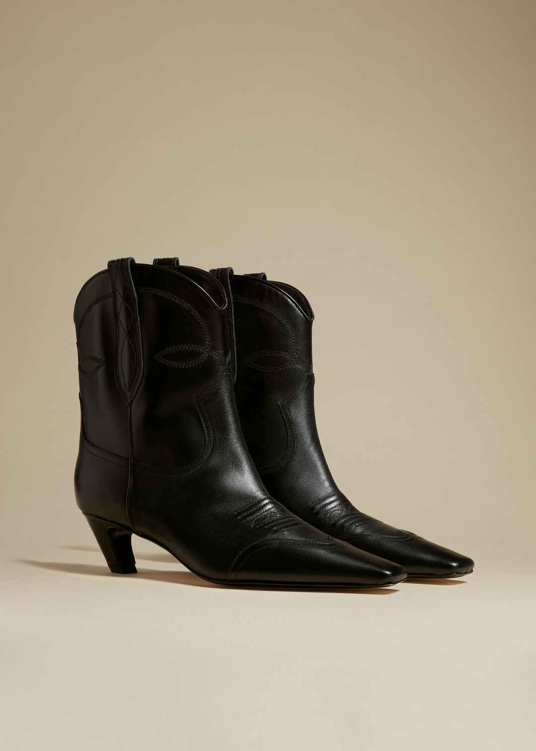 The Dallas Ankle Boot in Black Leather