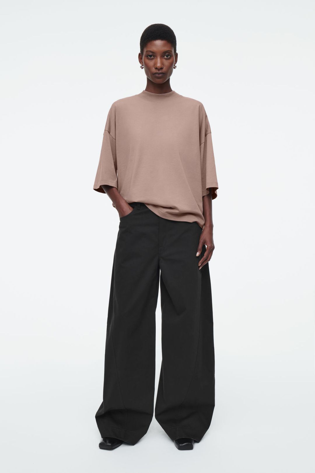 BOXY MOCK-NECK T-SHIRT #4