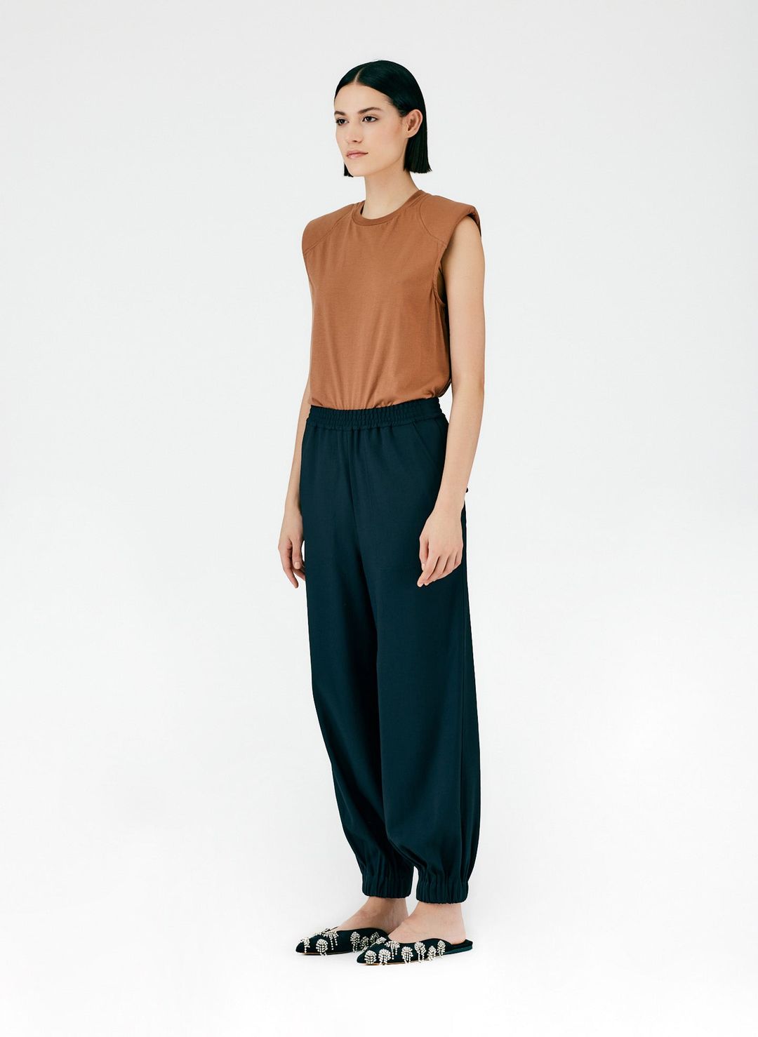 Chalky Drape Plashet Jogger - Long #3