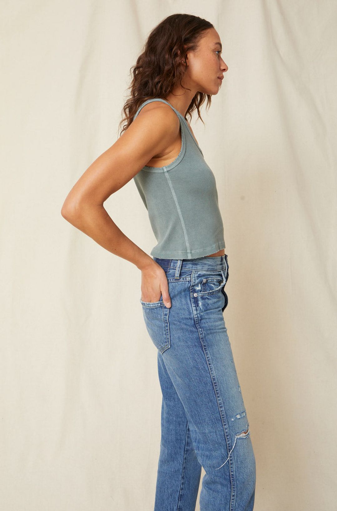 Crop Rib Tank <br> Leaf #4