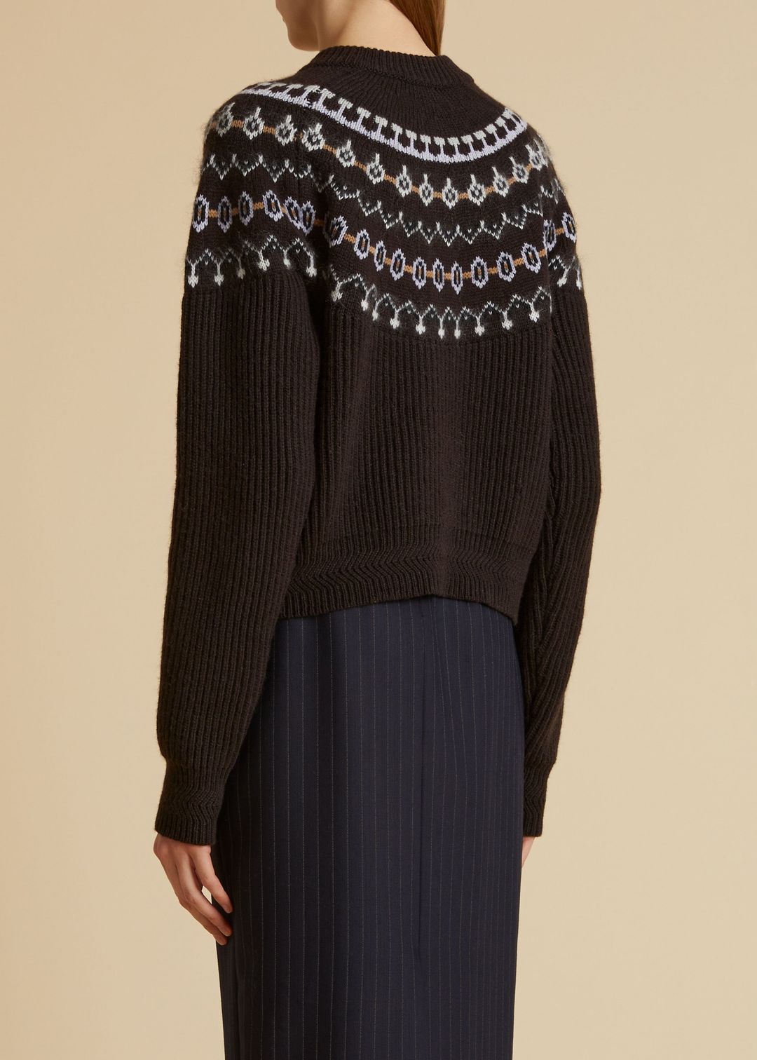 The Michaela Cardigan in Truffle Multi #3