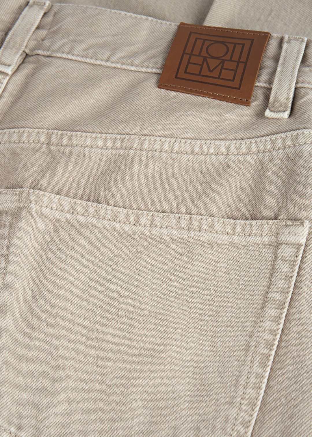Wide tapered leg denim smoke grey #5