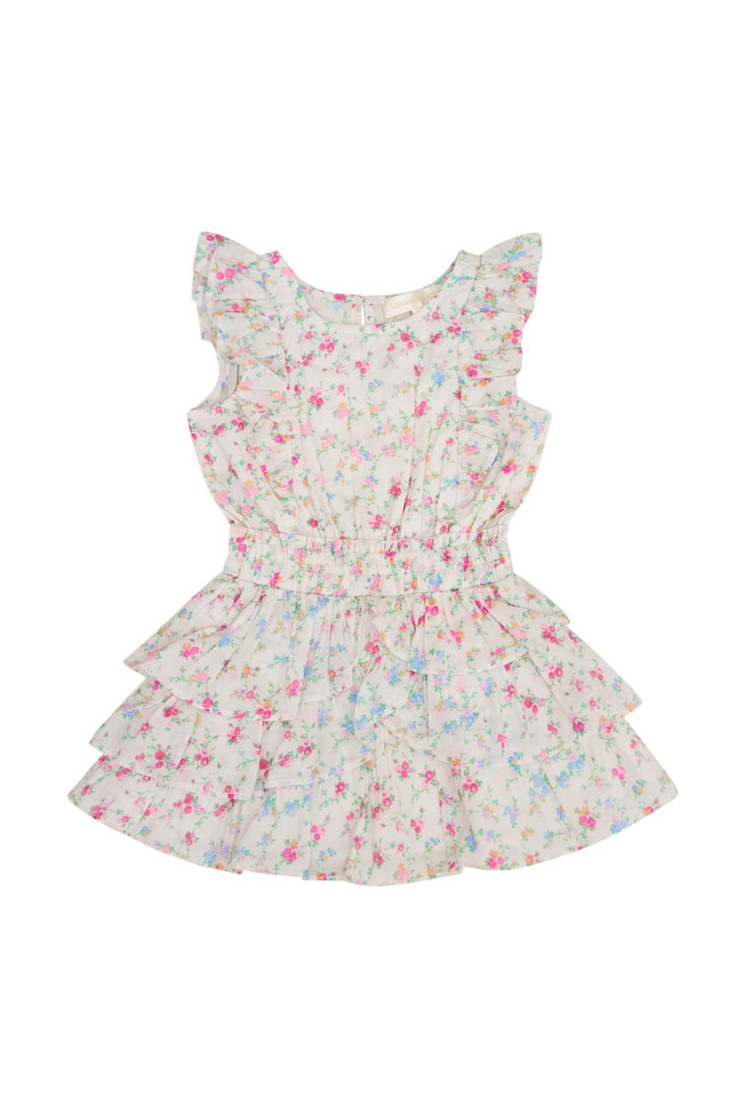 Girls Decker Cotton Floral Dress #4