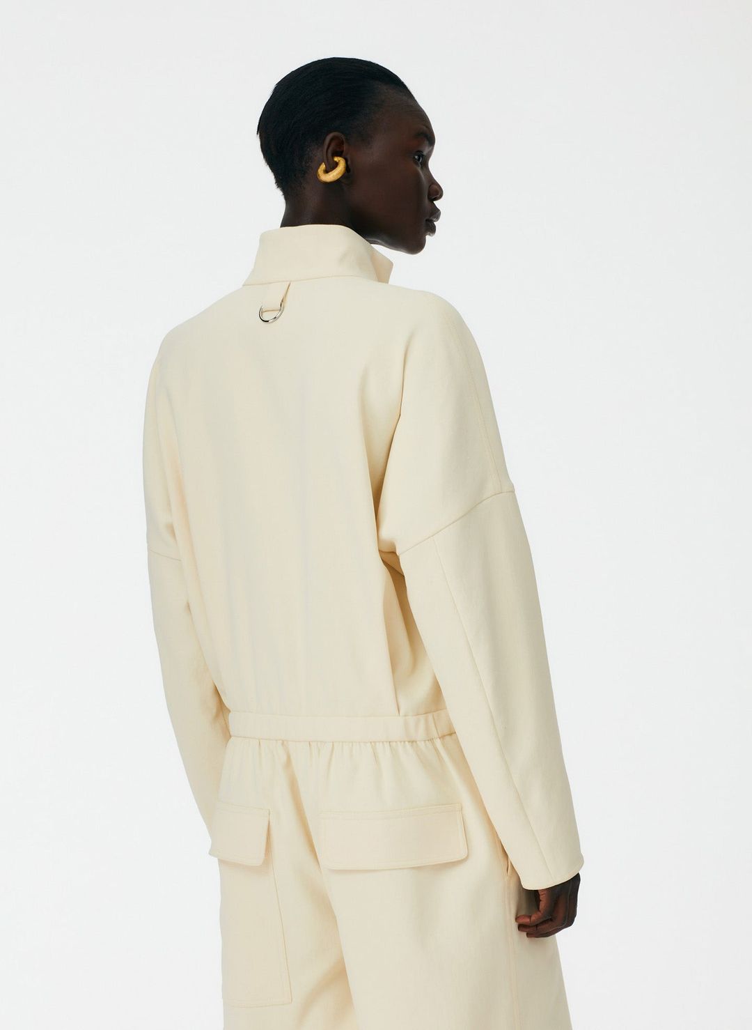 Chalky Drape Zip Up Jumpsuit #8