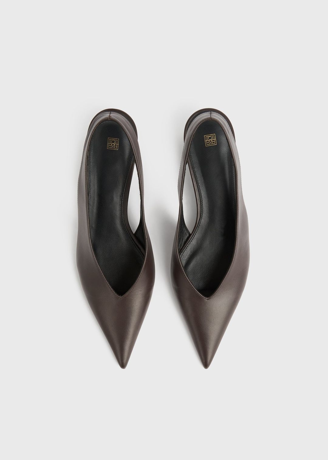 Wedge-heel Nappa slingbacks bark #6