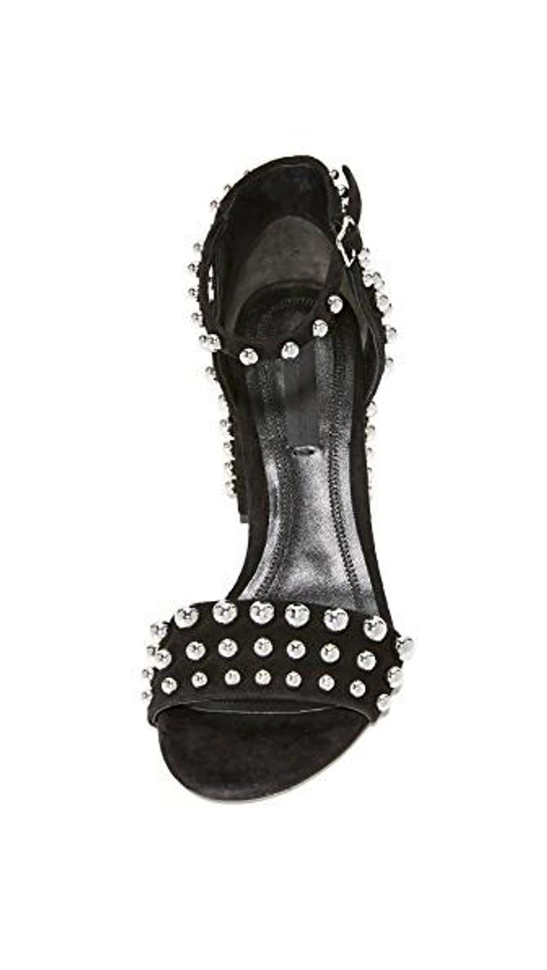 Abby Studded Tilt-heel City Sandal, Clay In Black #13