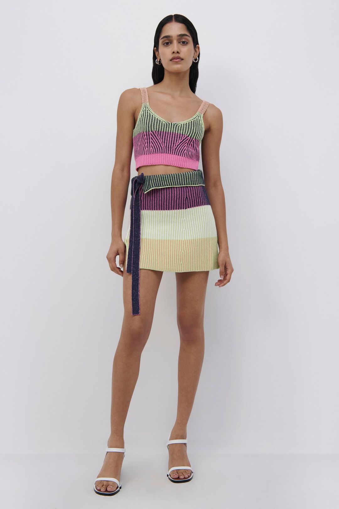 Ivana Cotton Cashmere Mini Skirt