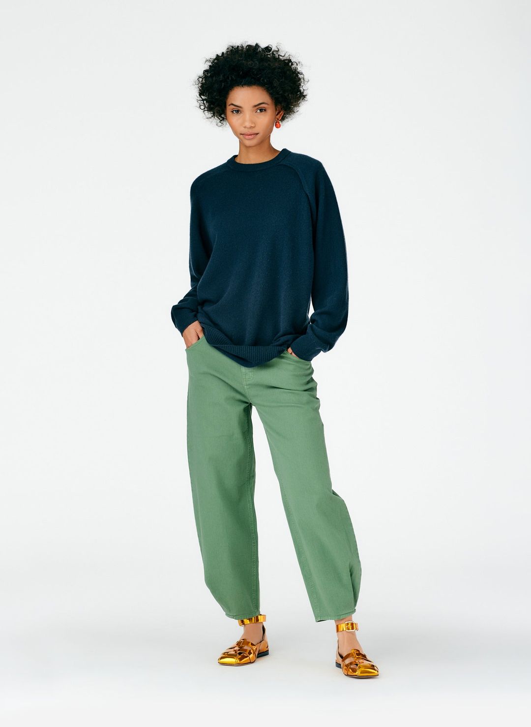 Feather Weight Cashmere Cutout Sleeve Pullover #17