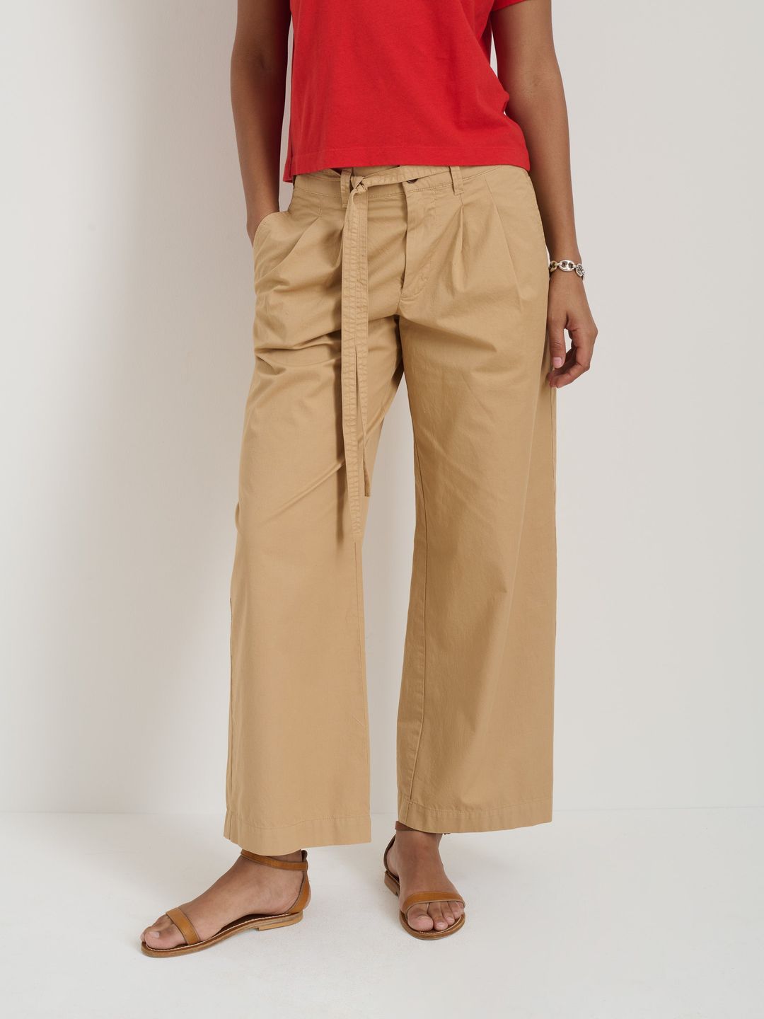 Ina Pleated Pant In Lightweight Twill #3
