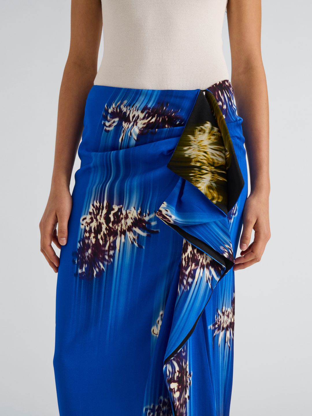 Cella Skirt in Double Printed Viscose Cady #5