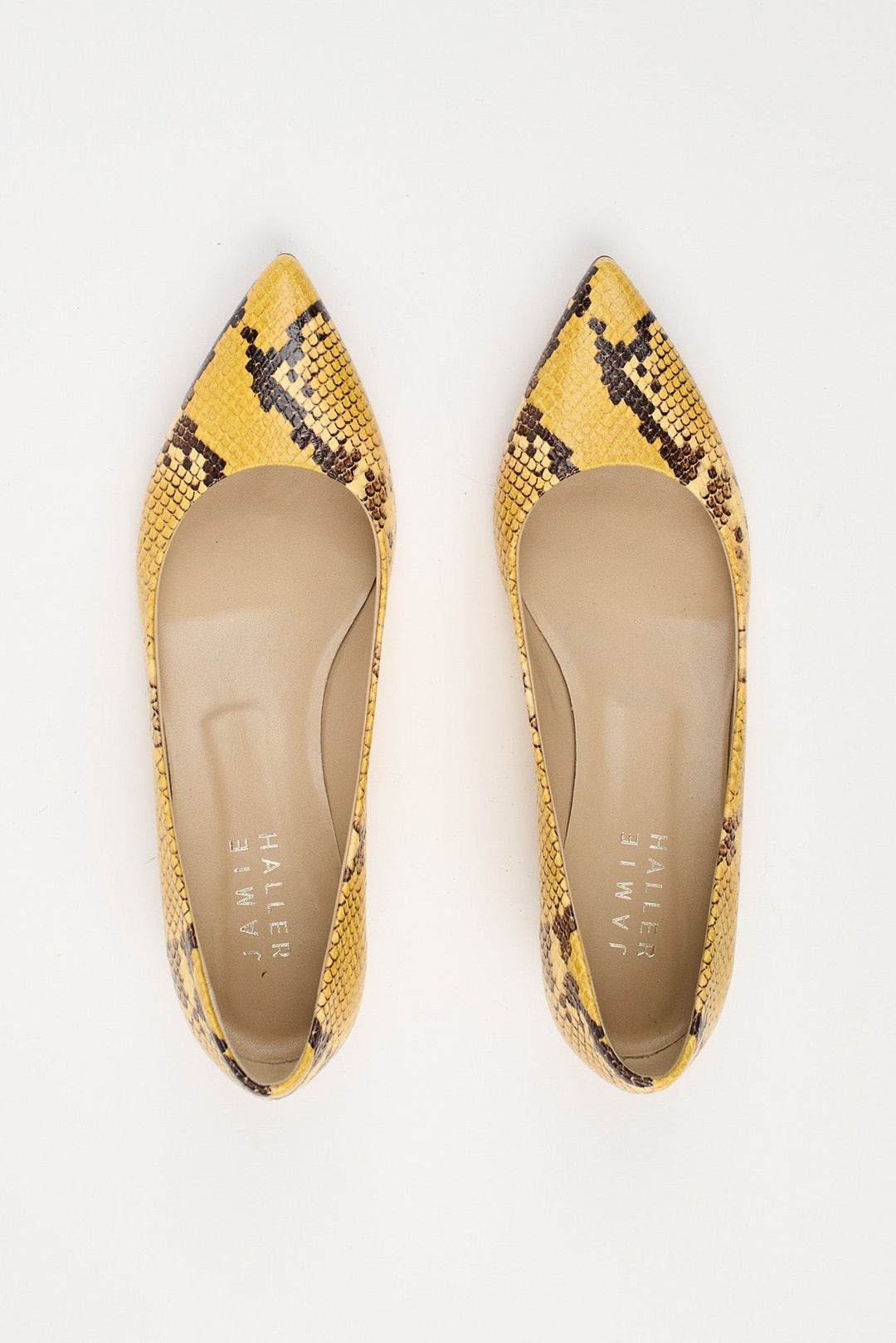 The Kitty Point Heel in Yellow