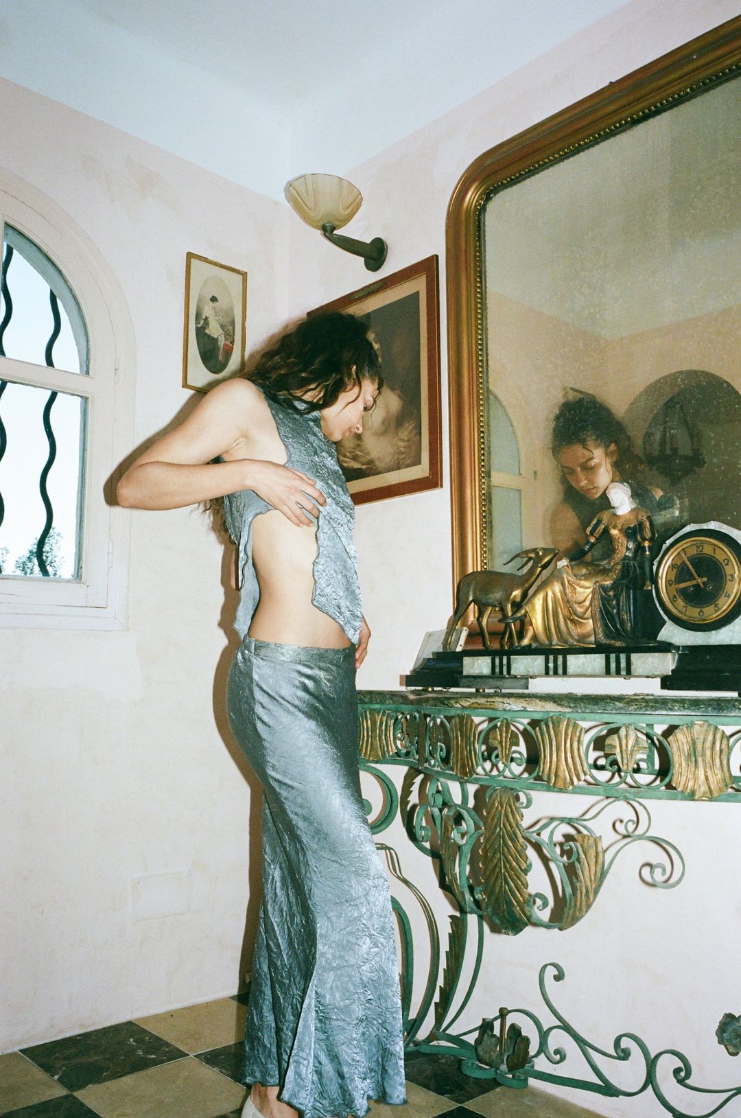 Aria Midi Skirt | Grey #6