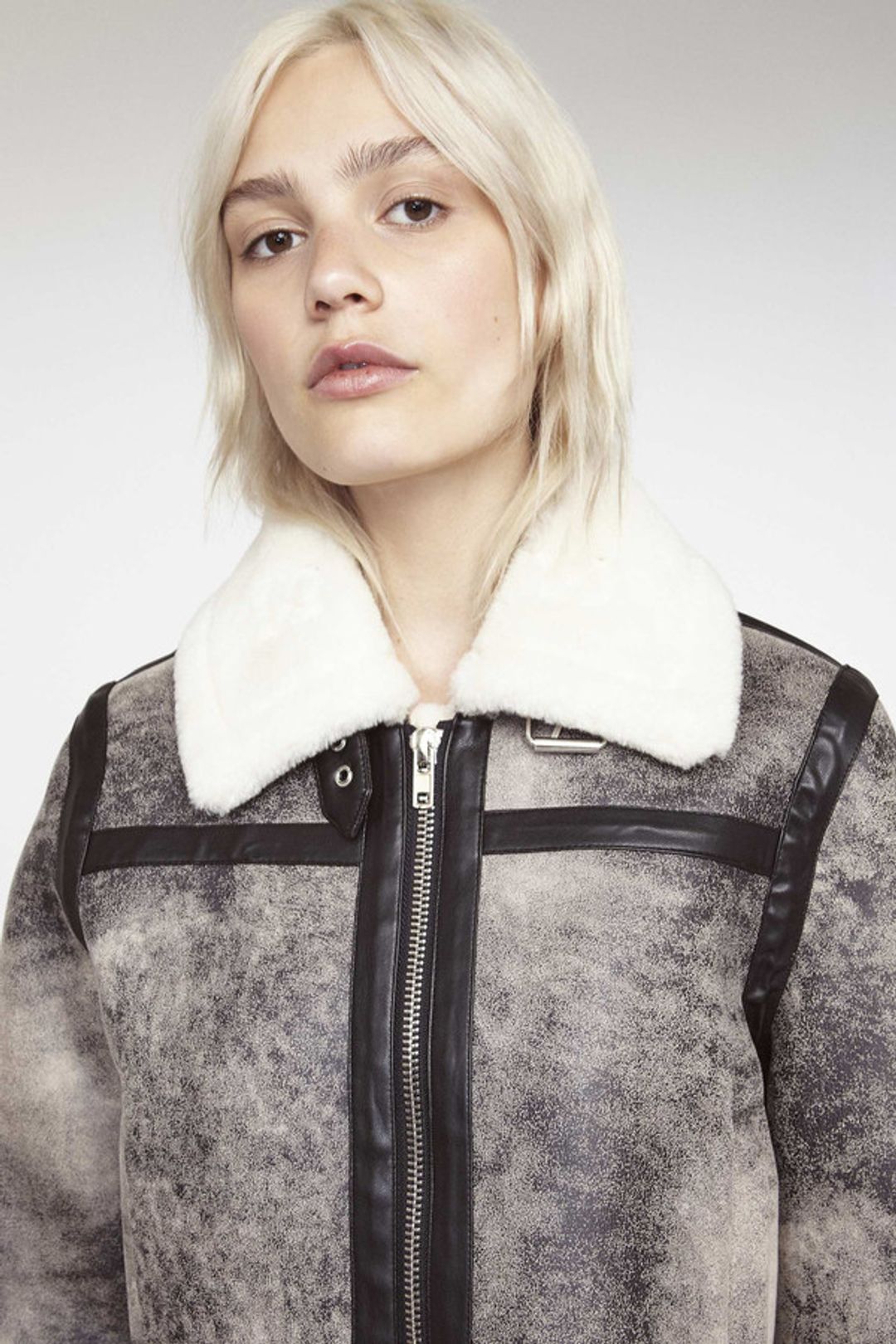 Lorelle Jacket - Grey/White
