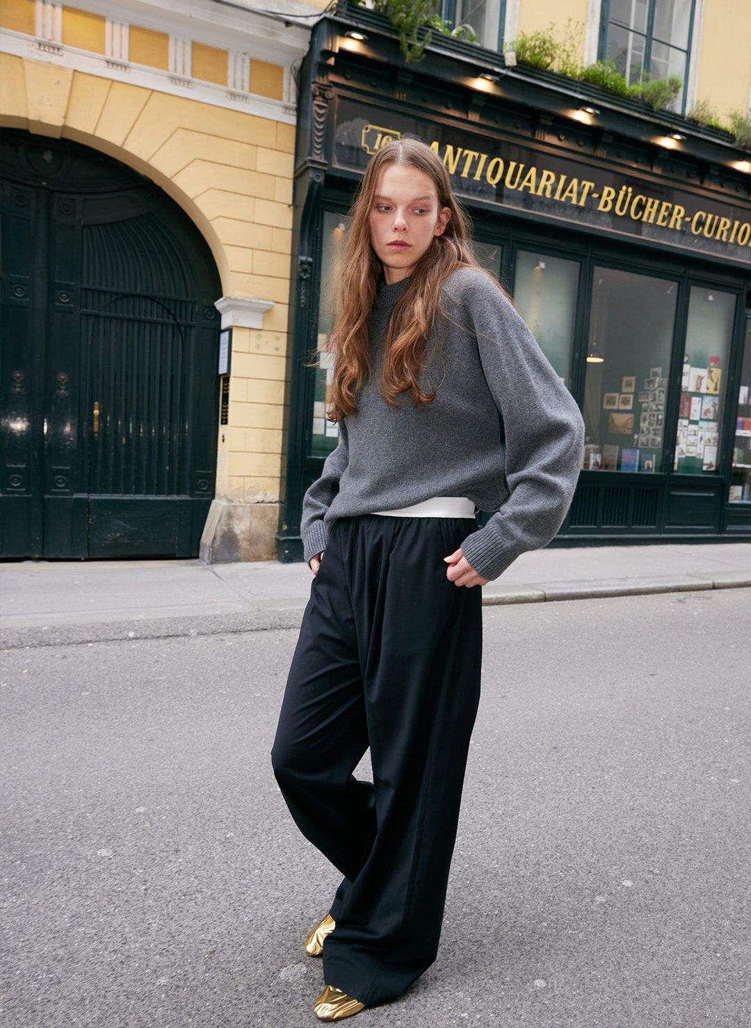 Cashmere Sweater Crewneck Oversized Pullover #2