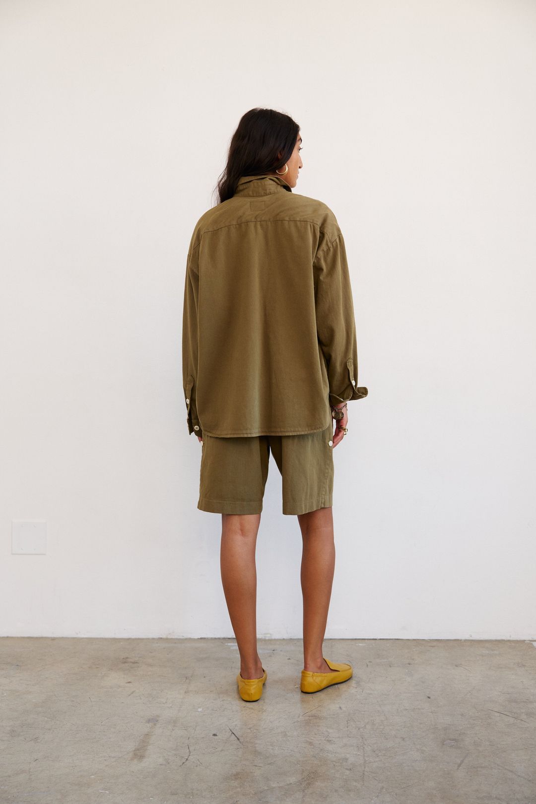 The Pleat Short in Khaki #7